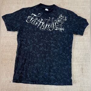 Not Of This World Y2K Vintage Faithfulnesd Graphic T-Shirt Size Medium